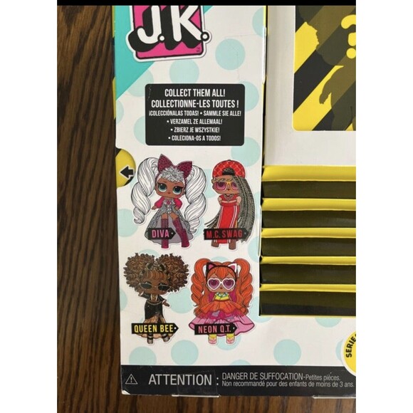 LOL Surprise JK Queen Bee Mini Fashion Doll Playset 15 Surprises Real Hair New - Picture 4 of 4